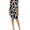 Kasper Women's Circle-Print Faux-Wrap Dress -Adrianna Papell Sales Shop 22813306 fpx