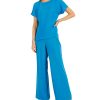 Anne Klein Women's Satin Top & Wide-Leg Pants Set -Adrianna Papell Sales Shop 22836760 fpx