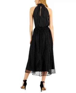 Anne Klein Women's Twist-Neck Halter Top & Pull-On Dot Skirt -Adrianna Papell Sales Shop 22836805 fpx