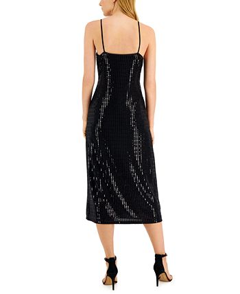 Women's Sequined Midi Slipdress Anne Klein Women's Sequined Midi Slipdress -Adrianna Papell Sales Shop