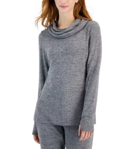 ID Ideology Women's Mushy Knit Cowlneck Top, Created For Macy's -Adrianna Papell Sales Shop 22851208 fpx