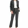 Kasper Women's One-Button Jacket & Pull-On Faux-Fly Pants 1 Kasper Women's One-Button Jacket & Pull-On Faux-Fly Pants -Adrianna Papell Sales Shop 22855193 fpx