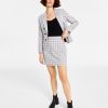 Bar III Women's Elbow-Sleeve Sweater, Tweed Blazer & Skirt, Created For Macy's -Adrianna Papell Sales Shop 22909657 fpx