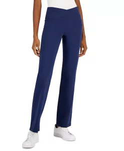 ID Ideology Women's Crisscross-Waist Flared Pants, Created For Macy's -Adrianna Papell Sales Shop 22916604 fpx
