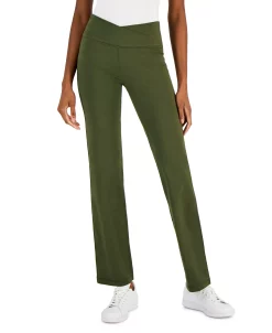 ID Ideology Women's Crisscross-Waist Flared Pants, Created For Macy's -Adrianna Papell Sales Shop 22916605 fpx
