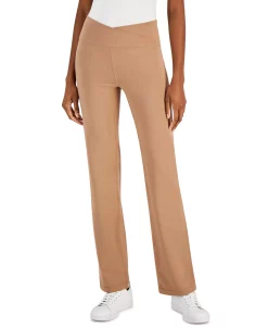 ID Ideology Women's Crisscross-Waist Flared Pants, Created For Macy's -Adrianna Papell Sales Shop 22916606 fpx