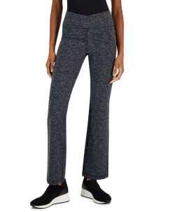 ID Ideology Petite Criss-Cross-Waistband Flare-Leg Pant, Created For Macy's