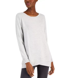 ID Ideology Women's French Terry Tulip-Hem Sweatshirt, Created For Macy's -Adrianna Papell Sales Shop 22923038 fpx