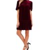 CeCe Women's Velvet Ruffled Knit Dress -Adrianna Papell Sales Shop 22938361 fpx