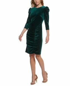Vince Camuto Women's Velvet Ruched Bodycon Dress -Adrianna Papell Sales Shop 22966692 fpx