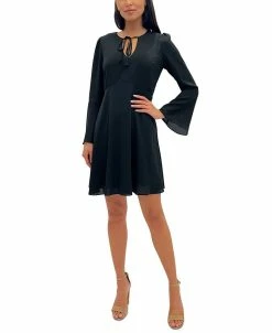 Sam Edelman Women's V-Neck Bell-Sleeve Mini Dress