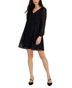 INC International Concepts Women's Long-Sleeve Shift Dress, Created For Macy's