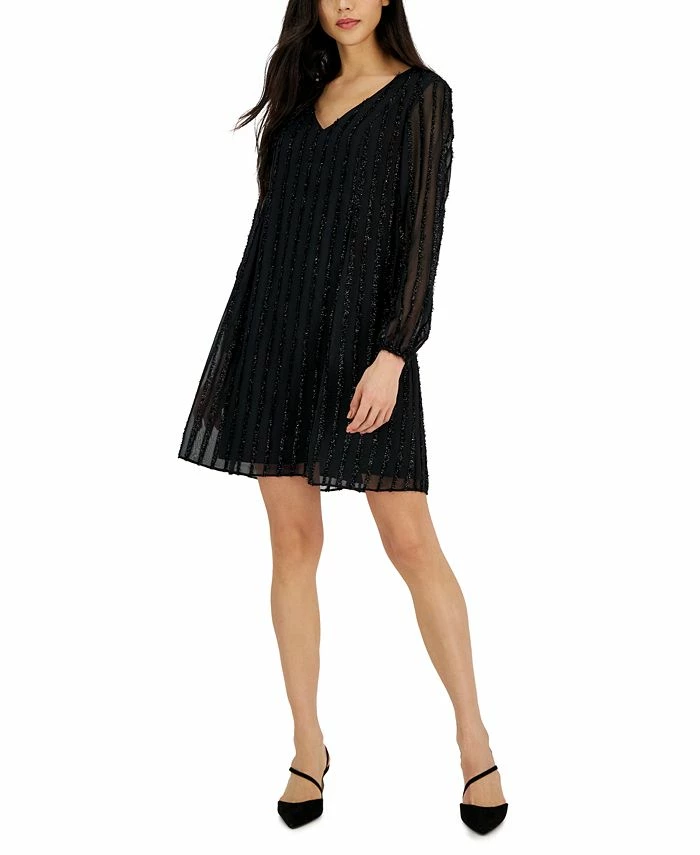 INC International Concepts Women's Long-Sleeve Shift Dress, Created For Macy's 3 INC International Concepts Women's Long-Sleeve Shift Dress, Created For Macy's