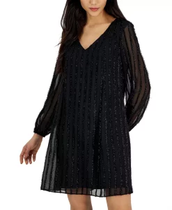 INC International Concepts Women's Long-Sleeve Shift Dress, Created For Macy's 10 INC International Concepts Women's Long-Sleeve Shift Dress, Created For Macy's -Adrianna Papell Sales Shop 22980400 fpx