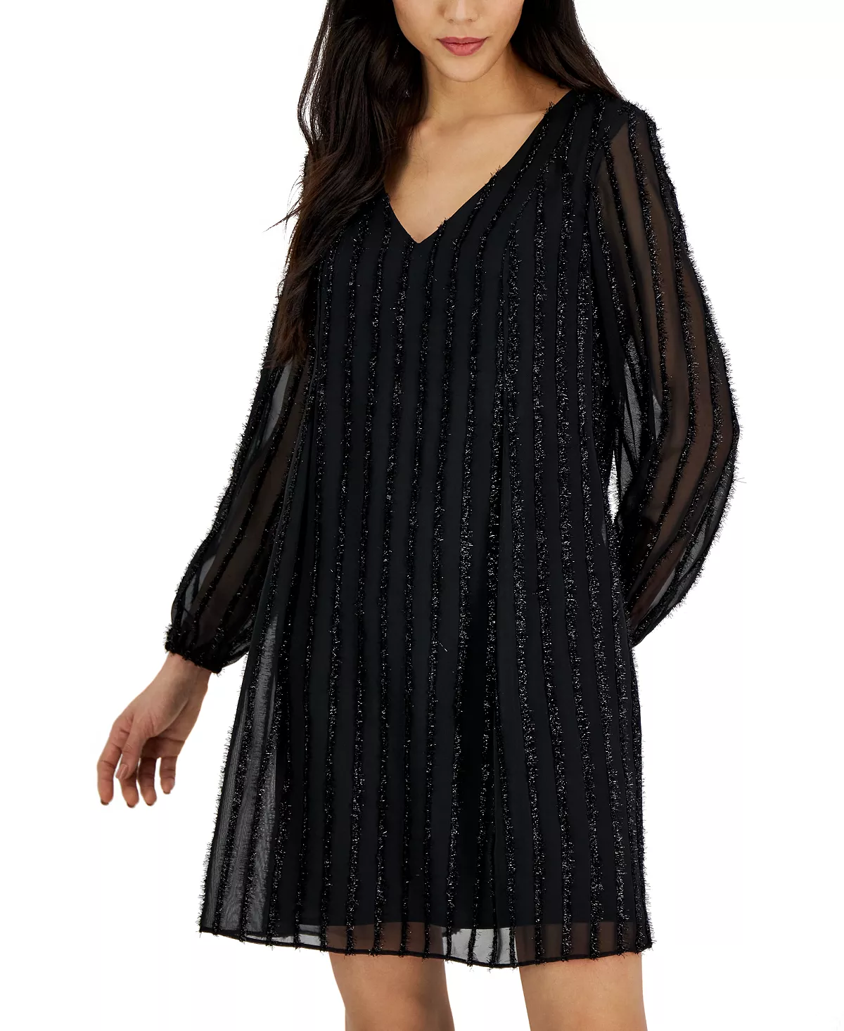 INC International Concepts Women's Long-Sleeve Shift Dress, Created For Macy's 6 INC International Concepts Women's Long-Sleeve Shift Dress, Created For Macy's - Image 4