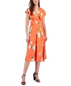 INC International Concepts Women's Side-Tie Wrap Dress, Created For Macy's