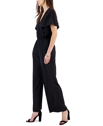 Women's V-Neck Flutter-Sleeve Jumpsuit, Created For Macy's INC International Concepts Women's V-Neck Flutter-Sleeve Jumpsuit, Created For Macy's -Adrianna Papell Sales Shop