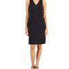 Anne Klein Women's Compression V-Neck Sheath Dress -Adrianna Papell Sales Shop 22986627 fpx