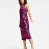 Bar III Women's Printed Sleeveless Midi Slip Dress, Created For Macy's 1 Bar III Women's Printed Sleeveless Midi Slip Dress, Created For Macy's -Adrianna Papell Sales Shop 23009880 fpx