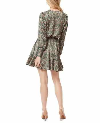 Jessica Simpson Women's Davina Floral-Print Tie-Neck Mini Dress 4 Jessica Simpson Women's Davina Floral-Print Tie-Neck Mini Dress - Image 2