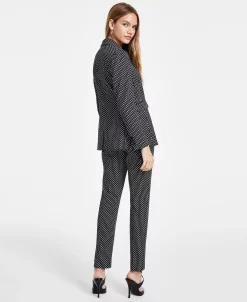 Bar III Women's One-Button Blazer, Square Neck Sweater & Ankle Pants, Created For Macy's -Adrianna Papell Sales Shop 23021862 fpx