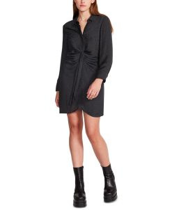 Steve Madden Women's Curious Leopard-Print Twist-Front Dress