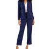 Kasper Women's Pinstripe Blazer, Sleeveless V-Neck Camisole, & Pinstripe Pants -Adrianna Papell Sales Shop 23023036 fpx
