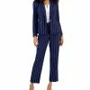 Kasper Women's Pinstripe Blazer, Sleeveless V-Neck Camisole, & Pinstripe Pants -Adrianna Papell Sales Shop 23023036 fpx