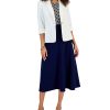 Kasper Women's One-Button Rolled Sleeve Jacket, Printed Ruffle Sleeve Blouse, & Pull-On A-Line Skirt 1 Kasper Women's One-Button Rolled Sleeve Jacket, Printed Ruffle Sleeve Blouse, & Pull-On A-Line Skirt -Adrianna Papell Sales Shop 23023525 fpx