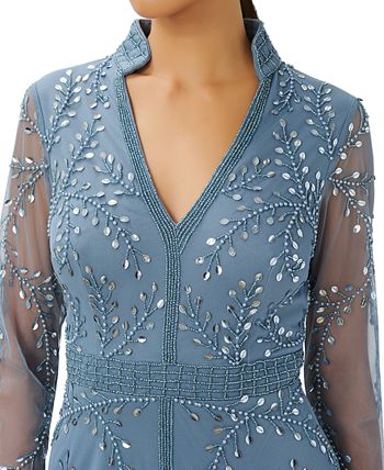Women's Beaded 3/4-Sleeve Gown Adrianna Papell Women's Beaded 3/4-Sleeve Gown -Adrianna Papell Sales Shop
