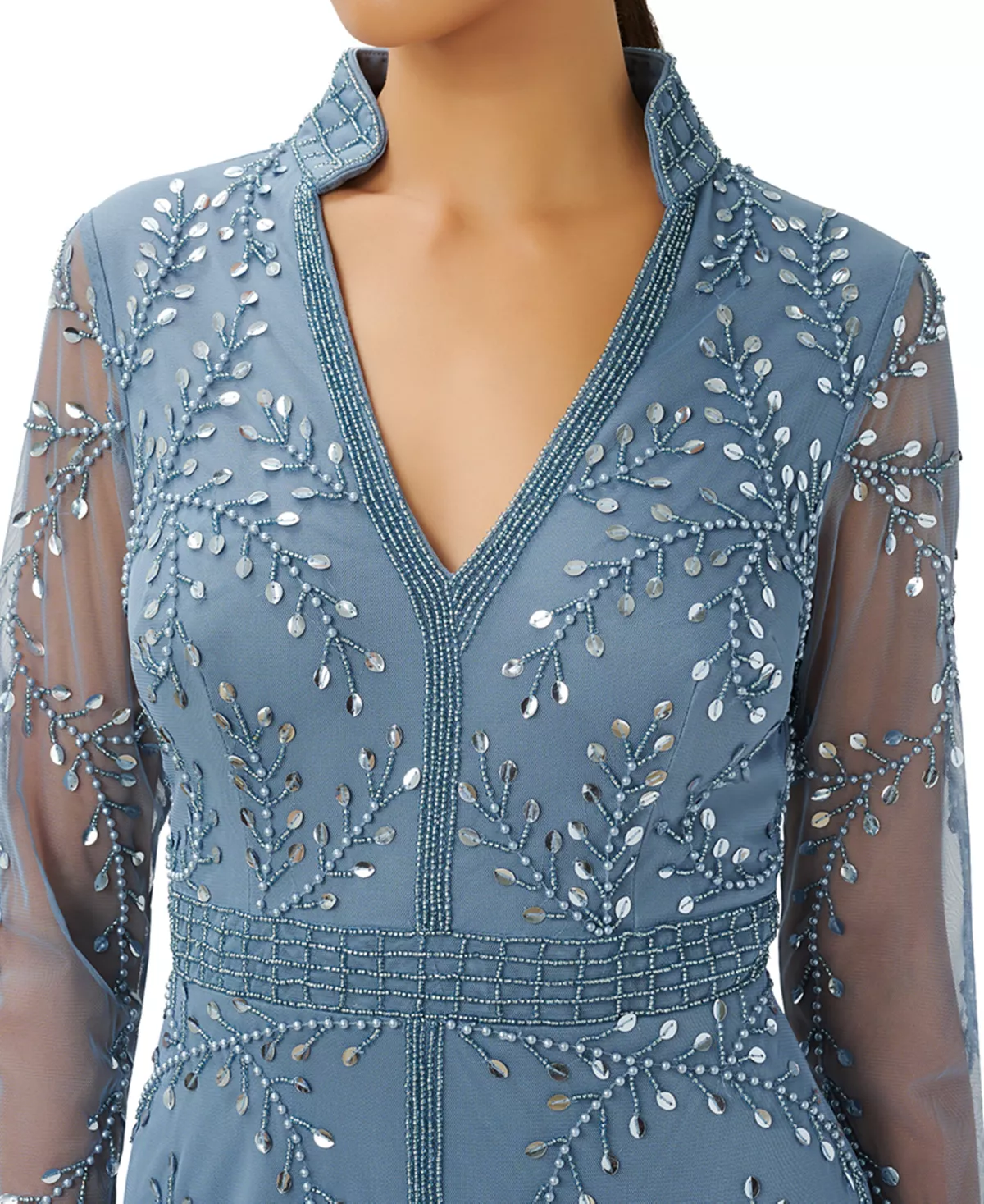 Adrianna Papell Women's Beaded 3/4-Sleeve Gown 5 Adrianna Papell Women's Beaded 3/4-Sleeve Gown - Image 3