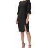 Adrianna Papell Women's Feather-Trim Sheath Dress -Adrianna Papell Sales Shop 23034437 fpx