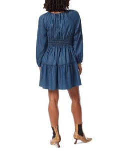 Sam Edelman Women's Lora Cotton Smocked Bustier Pullover Dress -Adrianna Papell Sales Shop 23101076 fpx