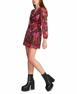 Steve Madden Diana Floral Chiffon Mini Dress -Adrianna Papell Sales Shop 23101546 fpx