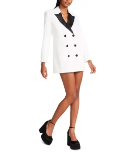 Steve Madden Lana Contrast Collar Tuxedo Dress 8 Steve Madden Lana Contrast Collar Tuxedo Dress -Adrianna Papell Sales Shop 23101551 fpx