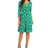 Kasper Women's Maura Printed Surplice-Neck Dress