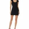 French Connection Women's Mathilda Ribbed Knit Ruffled Bodycon Mini Dress -Adrianna Papell Sales Shop 23111043 fpx