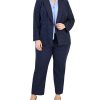Kasper Plus Size Jacquard Blazer, Bow Top & Elastic Pants -Adrianna Papell Sales Shop 23150671 fpx