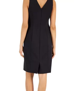 Anne Klein Women's Compression V-Neck Sheath Dress -Adrianna Papell Sales Shop 23151138 fpx