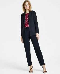 Anne Klein Women's Blazer, Leopard-Print Blouse & Pants
