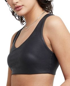 Champion Women's Soft Touch Faux-Leather Low-Impact Sports Bra 4 Champion Women's Soft Touch Faux-Leather Low-Impact Sports Bra -Adrianna Papell Sales Shop 23186015 fpx