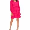 Vince Camuto Women's V-Neck Balloon-Sleeve Tiered Dress -Adrianna Papell Sales Shop 23186892 fpx