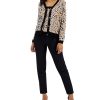 Anne Klein Women's Jacquard Cardigan & Trimmed Sleeveless Sweater Top -Adrianna Papell Sales Shop 23206586 fpx