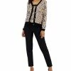 Anne Klein Women's Jacquard Cardigan & Trimmed Sleeveless Sweater Top -Adrianna Papell Sales Shop 23206586 fpx