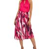 Anne Klein Twist-Neck Halter Top & Printed Fit & Flare Skirt -Adrianna Papell Sales Shop 23206609 fpx