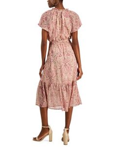 INC International Concepts Women's Paisley Flutter-Sleeve Midi Dress, Created For Macy's -Adrianna Papell Sales Shop 23219832 fpx