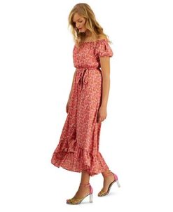 Bar III Women's Off-The-Shoulder Printed Puff-Sleeve Maxi Dress, Created For Macy's 4 Bar III Women's Off-The-Shoulder Printed Puff-Sleeve Maxi Dress, Created For Macy's -Adrianna Papell Sales Shop 23220490 fpx