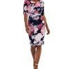 Connected Women's Floral-Print Elbow-Sleeve Sheath Dress -Adrianna Papell Sales Shop 23220742 fpx