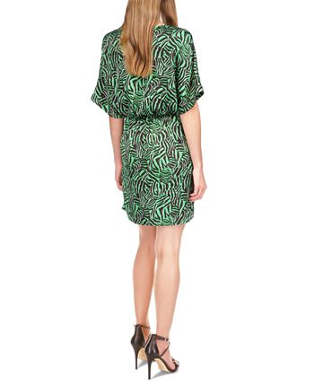 Women's Zebra-Print Tie Dress Michael Kors Women's Zebra-Print Tie Dress -Adrianna Papell Sales Shop