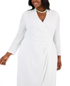 Kasper Colorblocked Faux-Wrap Sheath Dress -Adrianna Papell Sales Shop 23289573 fpx